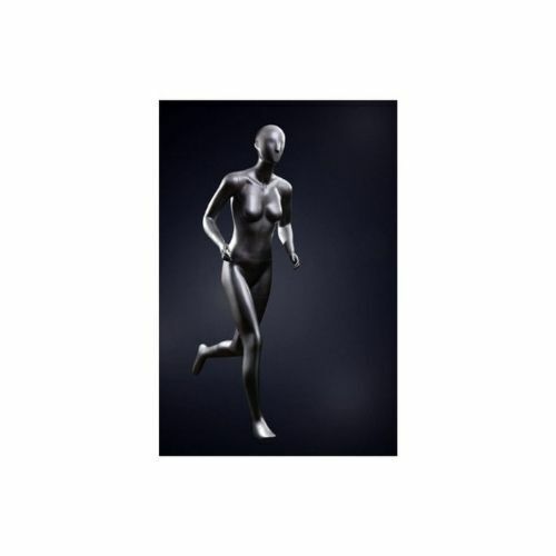 Women's Running Jogging Mannequin - Dark Silver Ladies Jogger - With Base