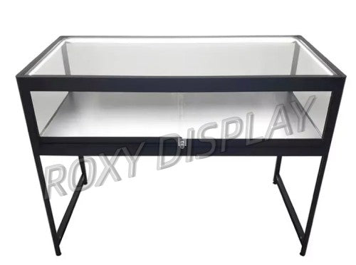 Black Display Showcase with LED Strip Lighting (Model SC-SCN1)