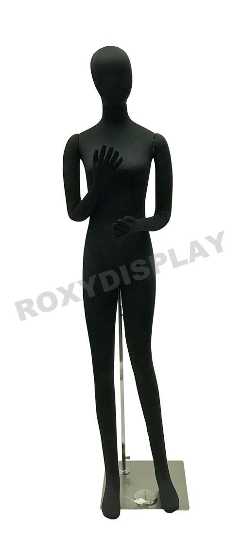 Black Full Body Flexible Adult Female Dress Form Mannequin #F02SOFTX