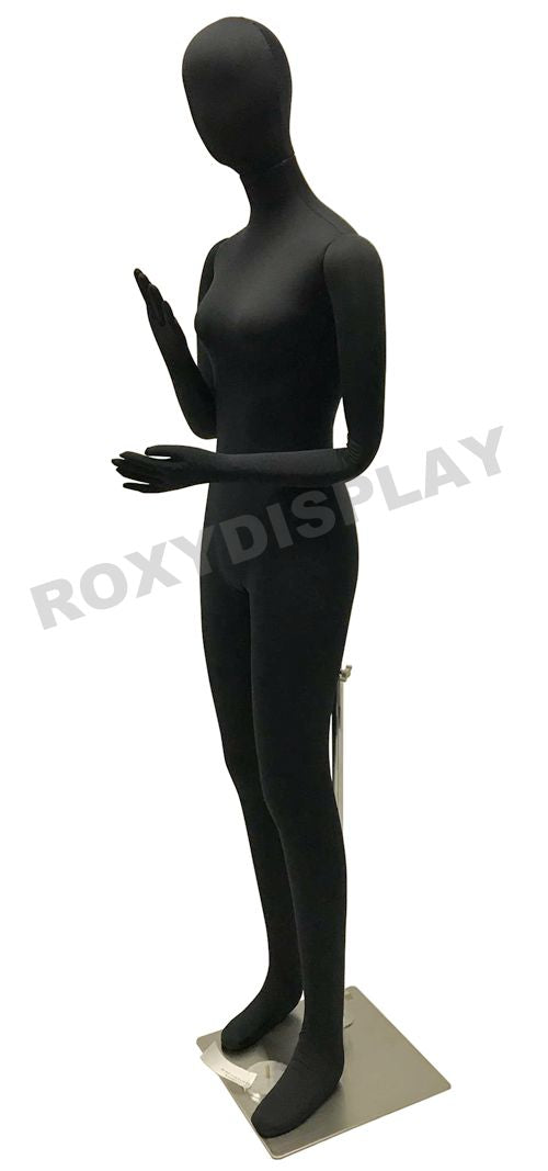 Black Full Body Flexible Adult Female Dress Form Mannequin #F02SOFTX