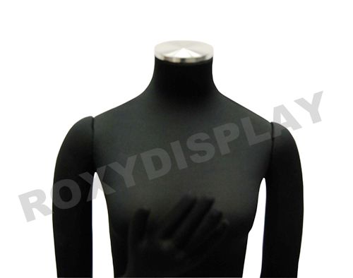 Black Full Body Flexible Adult Female Dress Form Mannequin #F02SOFTX