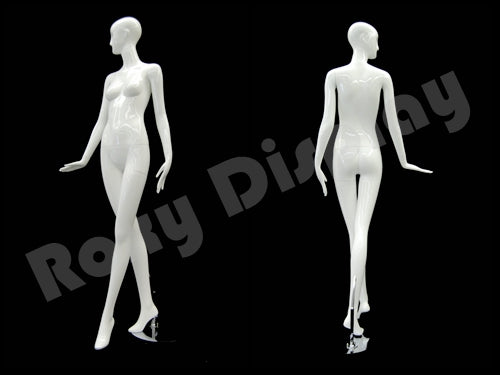 Adult Female Glossy White Fiberglass Abstract Mannequin #MD-XD09W