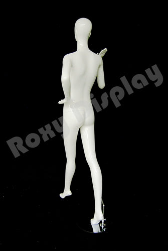 Female Glossy White Fiberglass Abstract Mannequin #MD-XD14W