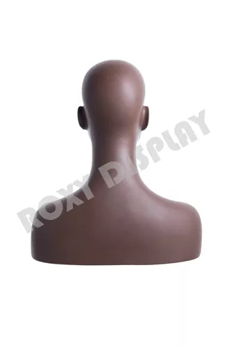 Adult Female Fiberglass African American Mannequin Bust Head Display #S1