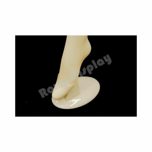 Women's Sock Display Form Foot - Fleshtone Plastic Women's Foot Form With Stand