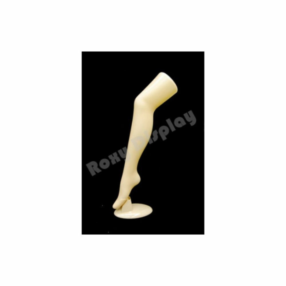 Women's Sock Display Form Foot - Fleshtone Plastic Women's Foot Form With Stand