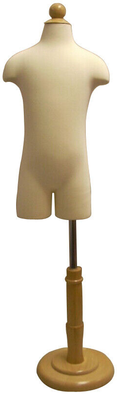 Toddler Kids 3-4 Year Old Child Dress Form Torso Mannequin Body with Base