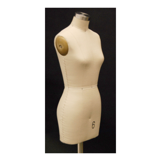 Miniature Table-Top Adult Female Size 6 Dress Form Mannequin with Base
