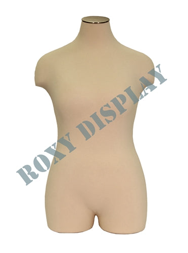 Adult Female Plus Size Mannequin Dress Form Torso with Thighs and Base #FF2WPL