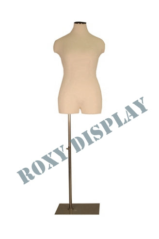 Adult Female Plus Size Mannequin Dress Form Torso with Thighs and Base #FF2WPL