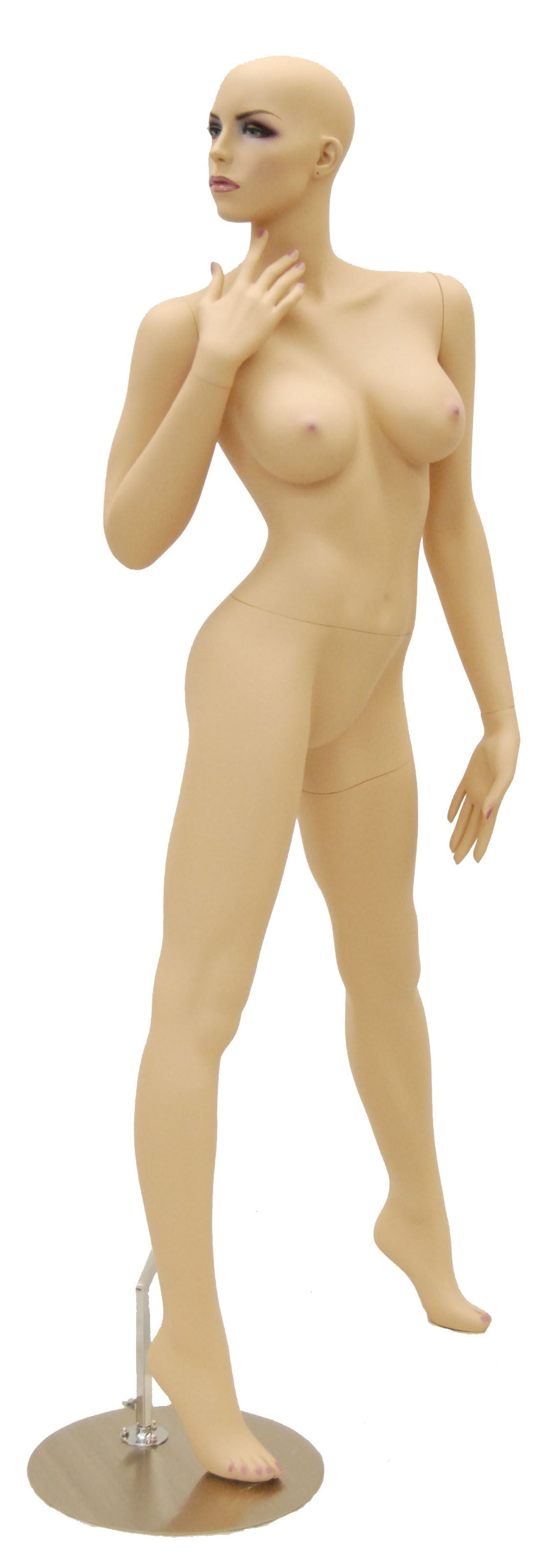 Adult Female Fleshtone Fiberglass Realistic Sexy Mannequin with Base #ACK2X