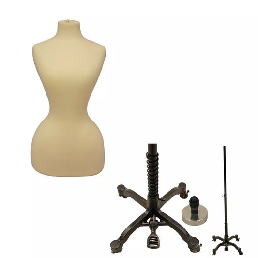 Wasp Waist Adult Female Dress Form Foam Mannequin Torso with Base #FH01W