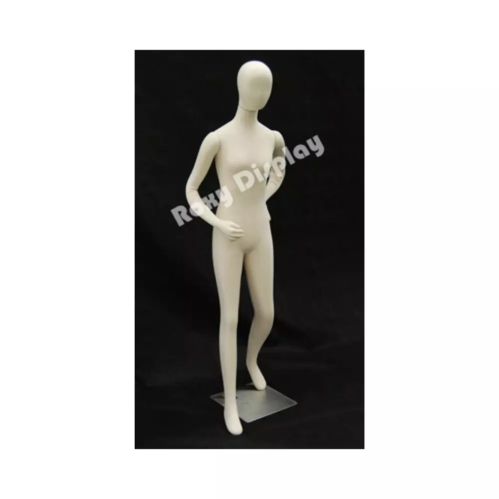 Off White Full Body Flexible Adult Female Dress Form Mannequin #F01SOFTX